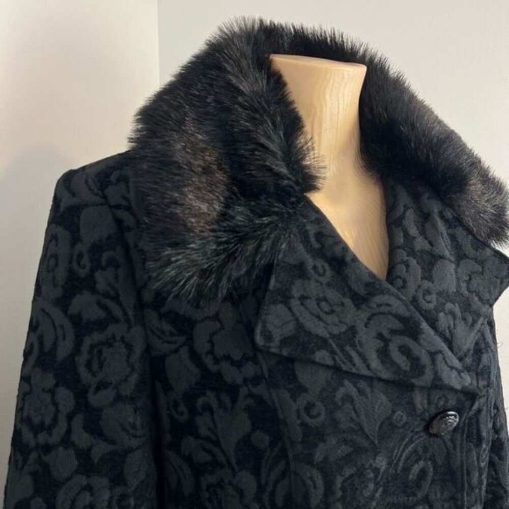Vintage Novelti Women’s Size 8 Pennylane Jacquard Tapestry Coat Jacket Collar - Picture 3 of 15